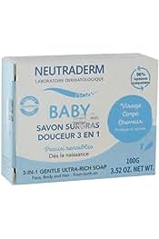 Savon solide bébé surgras douceur 3 en 1 NEUTRADERM